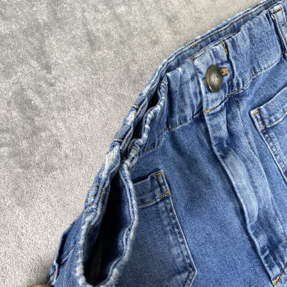 Anthropologie Pilcro The Skipper Cropped Wide Leg Jeans Womens 34 Blue High Rise - Picture 6 of 16